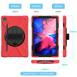 <span class=keywords><strong>Funda</strong></span> de silicona con soporte giratorio para tableta, correa de hombro, resistente, para niños, para <span class=keywords><strong>Lenovo</strong></span> <span class=keywords><strong>Tab</strong></span> <span class=keywords><strong>P11</strong></span> 2020 tb-j606f, a prueba de golpes, suave - Product Image 6