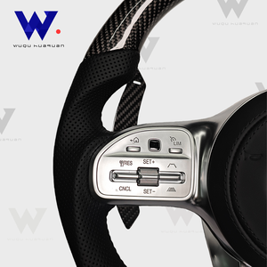 Pour Mercedes Benz W212 W463 W464 W205 W204 W207 W213 W222 W223 W211 GLA GLB <span class=keywords><strong>AMG</strong></span> GLE GLS Sport Volant De Voiture En Fiber De Carbone - Product Image 2