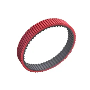 Chinese supplier vulcanized rubber coated T5 timing belt pull film belt for paging machine