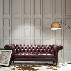 Divano in pelle americana divano Hotel <span class=keywords><strong>Cafe</strong></span> singolo e doppio divano a tre posti combinazione soggiorno divano in pelle - Product Image 2