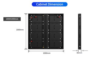 จอแสดงผล LED ประหยัดพลังงานสูง รุ่น TI Series P3.91 สีดำ สำหรับโฆษณากลางแจ้ง ป้ายดิจิทัล - Product Image 2