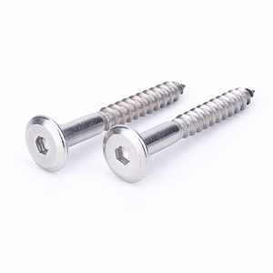 No. 14XL PFA esagono incassato in acciaio inox esagono incassato viti per legno smussate a testa piatta - Product Image 3