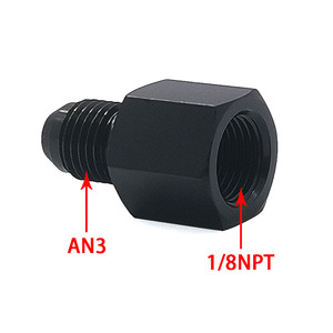 Conector de aluminio Jiax AN3 AN4 macho a 18 NPT hembra para enfriador de aceite para sistemas hidráulicos automotrices - Product Image 4