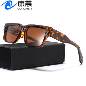 Lunettes de soleil carrées Conchen, monture TR90, protection UV400, verres TAC, pour hommes, protection solaire pour la conduite - Product Image 1