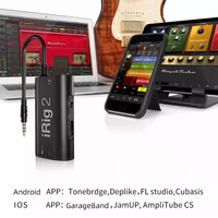 IK IRig2 HD2 HD-X Antarmuka Audio untuk Gitar Elektrik, Pedal Efek Bass, Rekaman Langsung Mobile, Pelacakan Audio