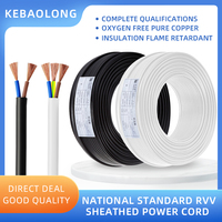RVV-Netz kabel Reiner Kupfer-Heimwerker draht, isoliert mit PVC 0,5 0,75 1 1,5 Quadrat für 2 Adern 3-adriges Kabel