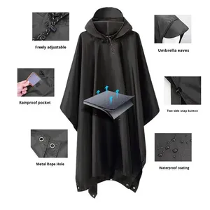 أزياء محمولة الكبار للماء تسلق غطاء مقنعين متعددة الوظائف في الهواء الطلق المشي لمسافات طويلة السفر المعطف - Product Image 3