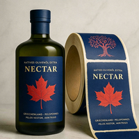 Etiquetas Adhesivas Personalizadas al por Mayor de Jinyu, Resistentes al Aceite, para Botellas de Aceite de Oliva, Etiquetas Impermeables para Botellas de Vidrio OEM