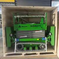 Plateforme élévatrice compacte autopropulsée hydraulique 6m 8m 14m 16m 200kg, mini nacelle mobile électrique à ciseaux sur chenilles