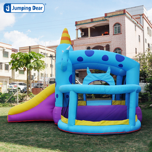 Château gonflable d'<span class=keywords><strong>extérieur</strong></span> pour enfants, petit monstre, avec lit de saut, toboggan et matelas gonflable de protection, pour divertissement - Product Image 5