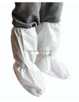 Couvre-bottes jetables antidérapants SMS non tissés couvre-bottes jetables antidérapantes avec semelle en PVC