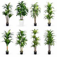 Plante artificielle Dracaena Fragrans personnalisée avec pot, feuilles réalistes, pour la maison, le bureau, les projets hôteliers, vente en gros