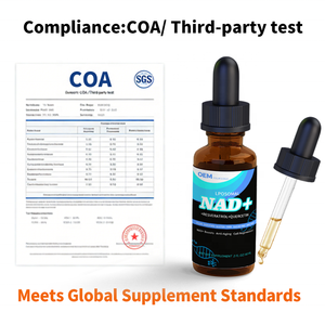 Gouttes liposomales NAD OEM pour la régénération cellulaire et le soutien du métabolisme énergétique – Conformité pour les vendeurs Amazon FBA, test COA par un tiers - Product Image 5