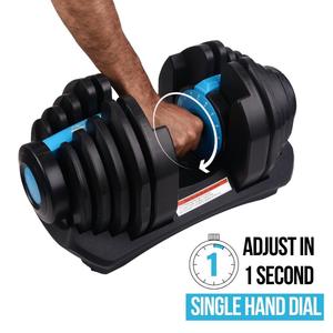 Haltère réglable à changement rapide de 90 lb avec système à cadran, poids de main durables pour l'entraînement <span class=keywords><strong>HIIT</strong></span> et la musculation - Product Image 6