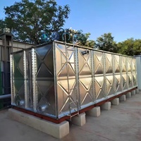 Tour de réservoir d'eau à structure en acier galvanisé à chaud de haute qualité et à faible coût pour l'Afrique – Bâtiment métallique préfabriqué