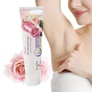 2023 OEM ODM Private Label Natural Herbal Rose Formula indolore gambe braccia ascellare cura della pelle crema depilatoria