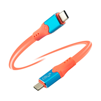 Câble de charge rapide PD 240W de 3 pieds pour téléphones Android, charge rapide et transfert de données, Type C vers C, Micro USB, chargeur mobile, emballé