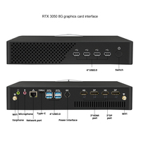 Topton Mini Gaming PC MV200 RTX 3050 8G GDDR6 Core I9 I7 I5 Desktop Gamer Mini Computer 2*HD2.1 2*DP1.4 4x8K UHD Barebone PC