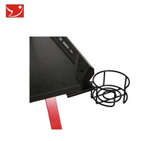Bureau de jeu en métal en promotion avec porte-gobelet, design moderne et simple, 110x60x75cm