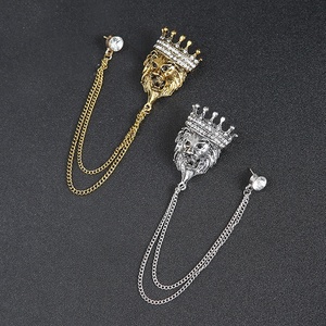 Broches en alliage plaqué or pour hommes, motif animaux de dessin animé, cadeau pour mariage, fiançailles, fête - Product Image 6