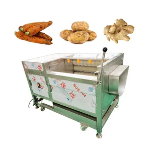 Éplucheuse de pommes de terre électrique semi-automatique à petite échelle d'occasion commerciale en état neuf à vendre