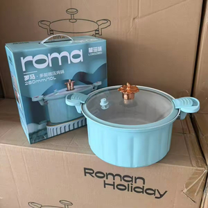 Enamel Micro Pressure Cast Iron 8L Soup Pot Double Ear Glass Lid Cooker Hot Selling <b>Cookware</b> <b>Sets</b> - Product Image 5