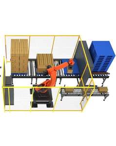 Système de palettisation robotisé convivial avec précision de positionnement pour la palettisation de carreaux dans les opérations <span class=keywords><strong>d</strong></span>'atelier - Product Image 1