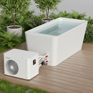 Acrylic Exercise and Fitness Recovery Cold Plunge Tub with WiFi <b>Controls</b> Ozone Cleaning 1HP 1.5HP Chiller - Product Image 2