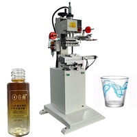 Nouvelle machine semi-automatique d'impression numérique et de marquage à chaud pour bouteilles en verre, plastique et métal, et gobelets en papier courbés