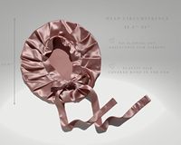Remise Double Couche Grand Bonnet En Soie De Mûrier Bord Élastique Cravate Dormir Couverture De Cheveux Bonnet De Douche avec Tresse