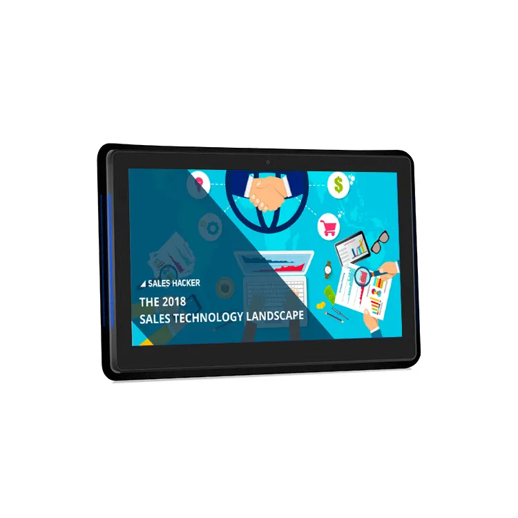 Rugged Industrial 10 Points Touch Screen Monitor 11 Mtk Media 720 True 5G Dual Mode 1/6 Wall Mount Meeting room booking Display