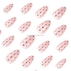 Unghie Effetto Flash Esplosivo con Armatura, Occhio di Gatto Nudo e Pois Neri - Popolare per il Commercio all'Ingrosso - Product Image 3