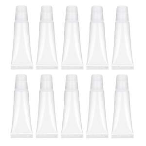 Tube souple transparent pour baume à lèvres/rouge à lèvres 5ml 8ml 10ml 15ml, bouteille en PEHD 5g 8g 10g 15g avec bouchon à vis et sérigraphie - Product Image 2