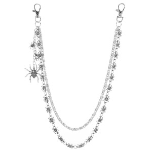 Ciondolo a Ragno 3D in Lega Metallica Stile Hip-hop a Doppio Strato con Logo Personalizzato <span class=keywords><strong>per</strong></span> <span class=keywords><strong>Pantaloni</strong></span>, Tasche, Portafogli e Jeans - Product Image 5