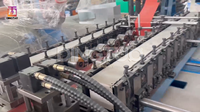 Machine de formage de rouleaux pour connecteurs flexibles de ventilation de système CVC, extraction de poussière