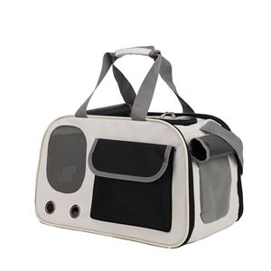 Bolsa de transporte portátil para gatos, tipo bandolera, 45x26x28cm, transpirable, para gatos y perros - Product Image 4