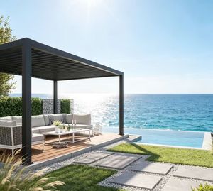 Pérgola Retráctil de Aleación de Aluminio de Alta Calidad Sweet Home, Pérgola Exterior Hecha <span class=keywords><strong>a</strong></span> Medida, Buena Calidad, Fácil de Montar, Toldo para Patio - Product Image 1