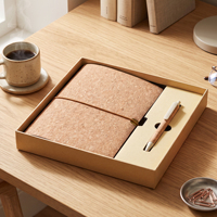 Ensemble cadeau carnet et stylo avec logo personnalisé, classeur à anneaux à feuilles mobiles, journal, boîte cadeau promotionnelle pour entreprise, bureau