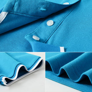 Vente chaude 100% Coton Polo Uni Blanc Logo Personnalisé Polo Coloré Chemise Polo Homme - Product Image 6