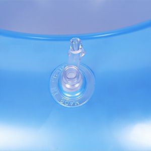 Anneau de natation gonflable en PVC bleu et blanc personnalisé pour les enfants pour les jeux aquatiques d'été et les activités de <span class=keywords><strong>plage</strong></span> - Product Image 4