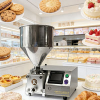 Machine de remplissage semi-automatique quantitative ZD200-D en acier inoxydable 304 à haute productivité, machine à former des gâteaux pour pâtisseries