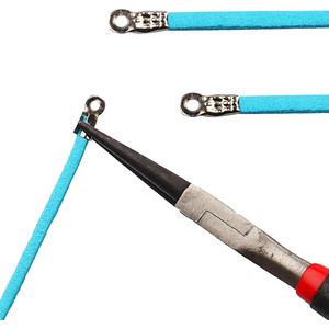 Cordon en daim coloré 3 mm, 20 couleurs mélangées, 40 mètres avec 200 clips pour la fabrication de bijoux DIY - Product Image 4