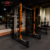 MRD Half Rack Smith Machine Squat Rack Power Cage Barbell Weightlifting Strength Training Multi Gym Home/Gym Fitness Equipment
