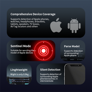 ชุดตรวจจับเทอร์มินัลมือถือสำหรับการทดสอบการตรวจจับ <span class=keywords><strong>GSM</strong></span> และเครื่องสแกนสัญญาณไร้สายคุณสมบัติ iPhone, <span class=keywords><strong>Apple</strong></span> AIR Tag - Product Image 4
