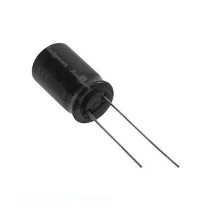 Condensateur RADIAL TH à trou traversant 10 uF 450V 20% 450BXF10MEFC10X16 en aluminium, canal fabricant - Product Image 1