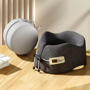 หมอนรองคอรูปตัวยูแบบพกพา Z Memory Foam ผ้ากำมะหยี่ สำหรับเดินทาง ใช้กับเครื่องบินและนอนหลับได้ - Product Image 5