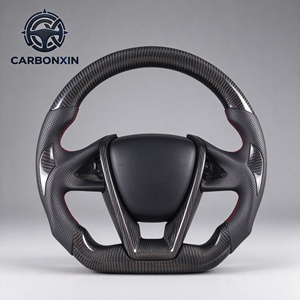 Volant sport en fibre de carbone forgée sur mesure à 3 branches en cuir pour Nissan Maxima 2007-2020 - Accessoires - Product Image 1
