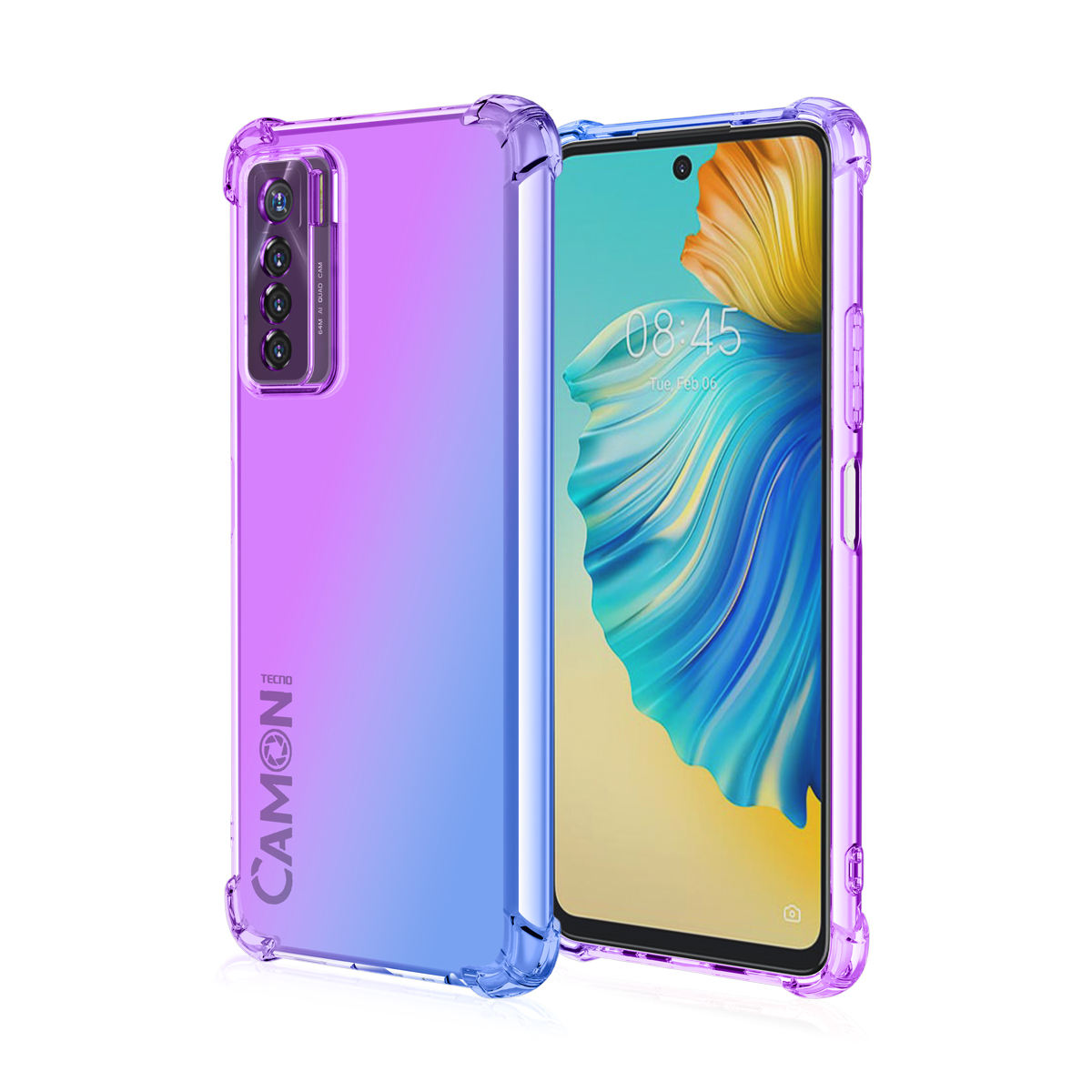 สีม่วง + น้ำเงิน