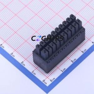 KF2EDGKS-3.5-2*10P Plug-in Terminal Block P=3.5mm Connector Male Plug 2x10P 3.5mm Black - Product Image 2