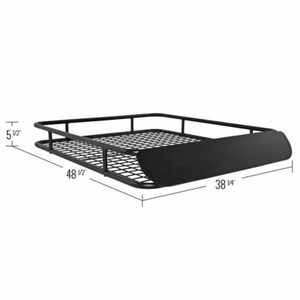 <span class=keywords><strong>Porte</strong></span>-bagages de toit universel noir en alliage d'aluminium avec pare-brise <span class=keywords><strong>avant</strong></span>, capacité 100 kg, panier de toit et <span class=keywords><strong>porte</strong></span>-bagages pour voiture - Product Image 4